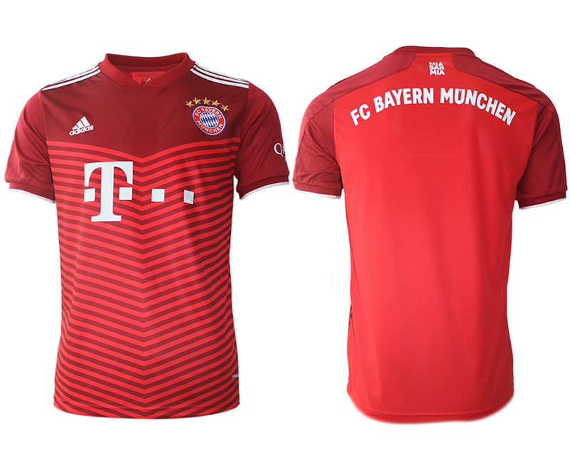 Men 2021-2022 Club Bayern Munich home aaa version red blank Soccer Jersey